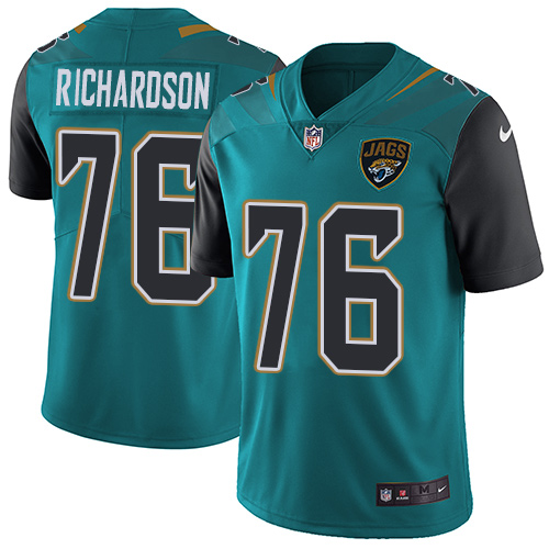 Jacksonville Jaguars #76 Will Richardson Teal Green Alternate Men's Stitched Vapor Untouchable Limited Jersey Men's cheap jerseys for sale - CheapJerseys.Shop