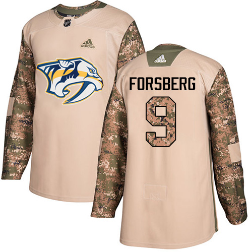 Nashville Predators #9 Filip Forsberg Camo Authentic 2017 Veterans Day Stitched Youth Jersey Youth cheap jerseys for sale - CheapJerseys.Shop