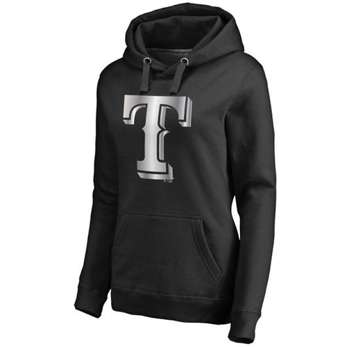 Women's Texas Rangers Platinum Collection Pullover Hoodie Black cheap jerseys for sale - CheapJerseys.Shop