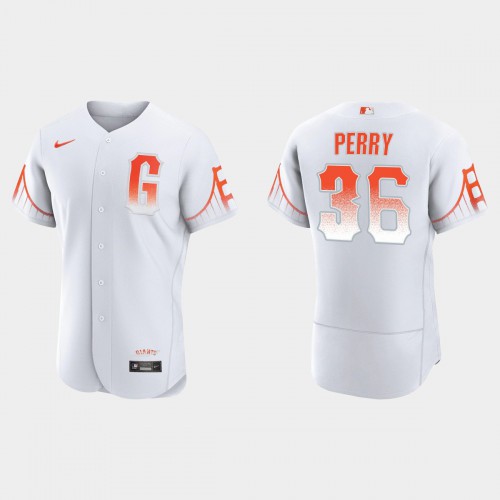 San Francisco San Francisco Giants #36 Gaylord Perry Men's 2021 City Connect Authentic White Jersey Men's cheap jerseys for sale - CheapJerseys.Shop