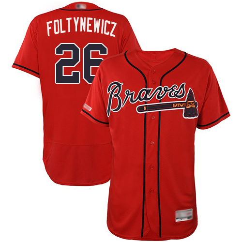 Atlanta Braves #26 Mike Foltynewicz Red Flexbase Authentic Collection Stitched Jersey Men's cheap jerseys for sale - CheapJerseys.Shop