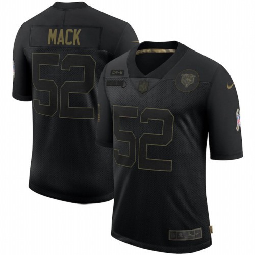 Chicago Chicago Bears #52 Khalil Mack 2020 Salute To Service Limited Jersey Black Men's cheap jerseys for sale - CheapJerseys.Shop