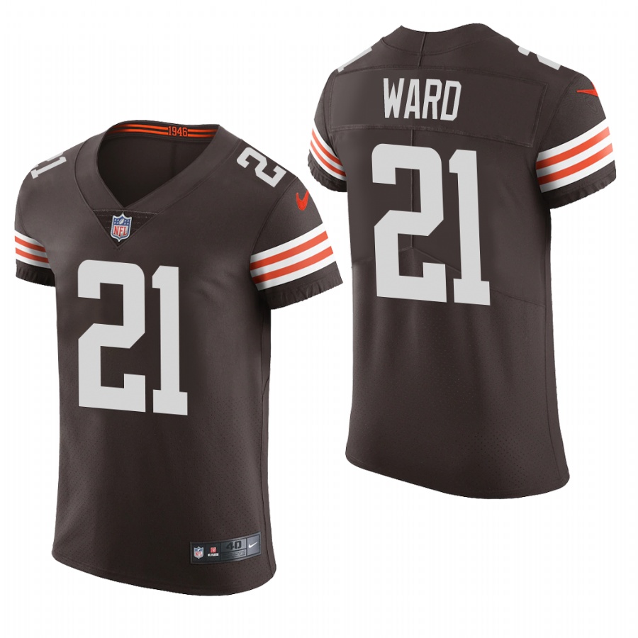 Cleveland Browns #21 Denzel Ward Men's Brwon Team Color Men's Stitched 2020 Vapor Untouchable Elite Jersey cheap jerseys for sale - CheapJerseys.Shop