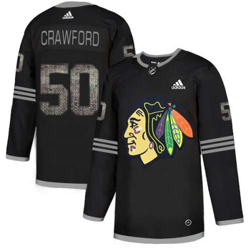 Chicago Blackhawks #50 Corey Crawford Black Authentic Classic Stitched Jersey Men's cheap jerseys for sale - CheapJerseys.Shop