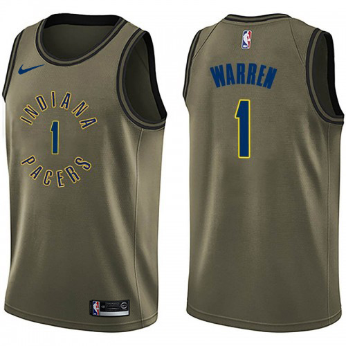 Indiana Pacers #1 TJ Warren Green Salute To Service Youth Swingman Jersey Youth cheap jerseys for sale - CheapJerseys.Shop