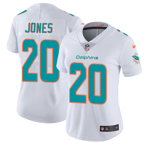 Miami Dolphins #20 Reshad Jones White Women's Stitched Vapor Untouchable Limited Jersey Womens cheap jerseys for sale - CheapJerseys.Shop