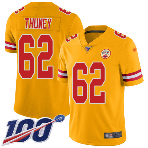 Chiefs #62 Joe Thuney Gold Men's Stitched Limited Inverted Legend 100th Season Jersey cheap jerseys for sale - CheapJerseys.Shop