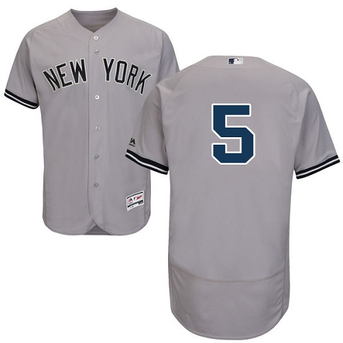 New York Yankees #5 Joe DiMaggio Grey Flexbase Authentic Collection Stitched Jersey Men's cheap jerseys for sale - CheapJerseys.Shop