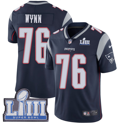 New England Patriots #76 Isaiah Wynn Navy Blue Team Color Super Bowl LIII Bound Youth Stitched Vapor Untouchable Limited Jersey Youth cheap jerseys for sale - CheapJerseys.Shop