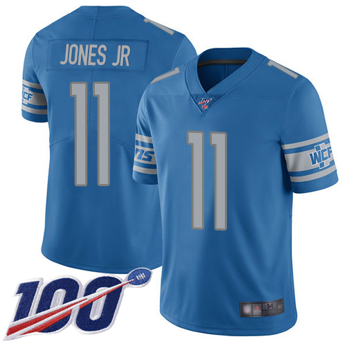 Detroit Lions #11 Marvin Jones Jr Blue Team Color Men's Stitched 100th Season Vapor Limited Jersey Men's cheap jerseys for sale - CheapJerseys.Shop
