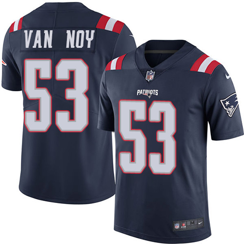 New England Patriots #53 Kyle Van Noy Navy Blue Men's Stitched Limited Rush Jersey Men's cheap jerseys for sale - CheapJerseys.Shop