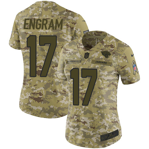 Jaguars #17 Evan Engram Camo Women's Stitched Limited 2018 Salute To Service Jersey cheap jerseys for sale - CheapJerseys.Shop