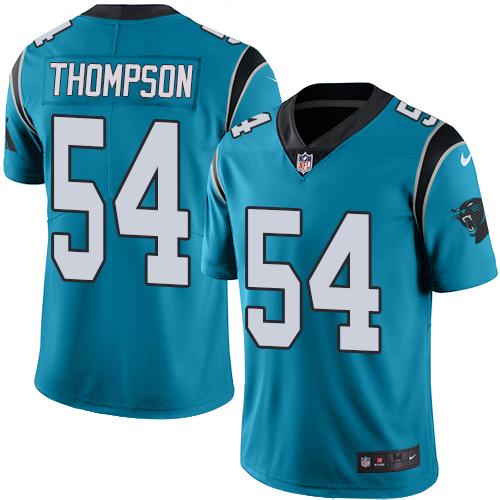 Carolina Panthers #54 Shaq Thompson Blue Alternate Youth Stitched Vapor Untouchable Limited Jersey Youth cheap jerseys for sale - CheapJerseys.Shop