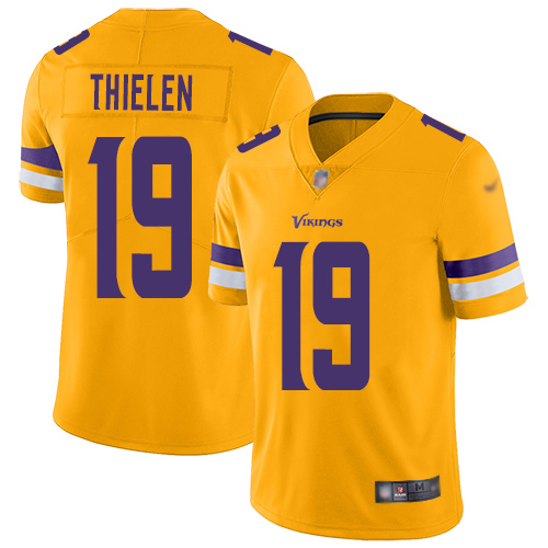 Vikings #19 Adam Thielen Gold Youth Stitched Limited Inverted Legend Jersey cheap jerseys for sale - CheapJerseys.Shop