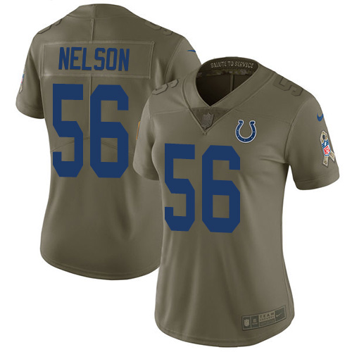 Colts #56 Quenton Nelson Olive Women's Stitched Limited 2017 Salute To Service Jersey cheap jerseys for sale - CheapJerseys.Shop