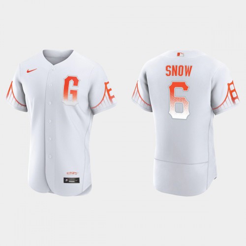 San Francisco San Francisco Giants #6 Jt Snow Men's 2021 City Connect Authentic White Jersey Men's cheap jerseys for sale - CheapJerseys.Shop
