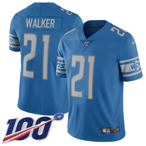 Detroit Lions #21 Tracy Walker Light Blue Team Color Youth Stitched 100th Season Vapor Untouchable Limited Jersey Youth cheap jerseys for sale - CheapJerseys.Shop
