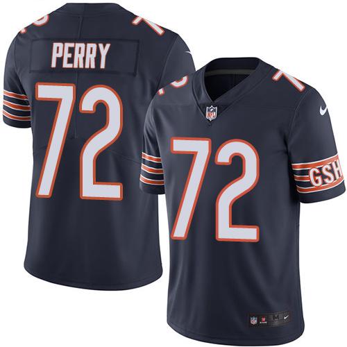 Chicago Bears #72 William Perry Navy Blue Team Color Men's Stitched Vapor Untouchable Limited Jersey Men's cheap jerseys for sale - CheapJerseys.Shop