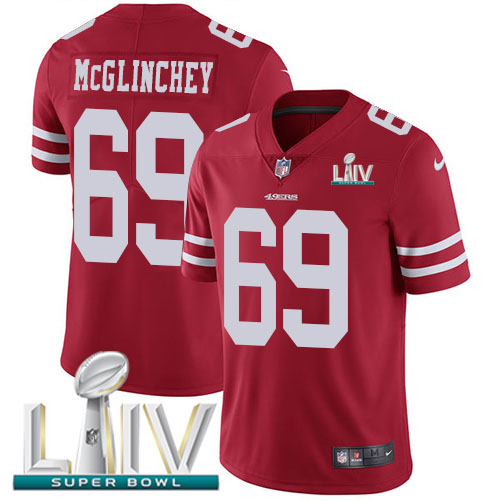San Francisco 49ers #69 Mike McGlinchey Red Super Bowl LIV 2020 Team Color Youth Stitched Vapor Untouchable Limited Jersey Youth cheap jerseys for sale - CheapJerseys.Shop