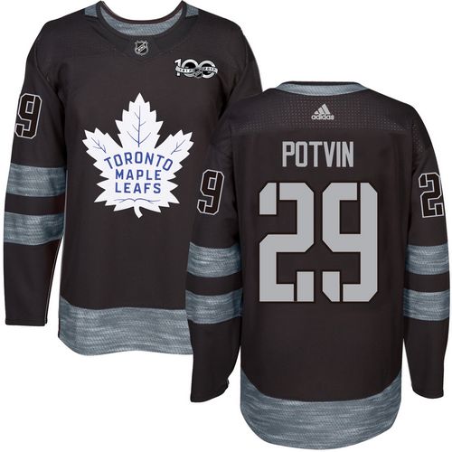 Maple Toronto Maple Leafs #29 Felix Potvin Black 1917-2017 100th Anniversary Stitched Jersey Men's cheap jerseys for sale - CheapJerseys.Shop