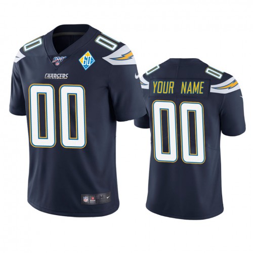 Los Angeles Chargers Custom Navy 60th Anniversary Vapor Limited Jersey cheap jerseys for sale - CheapJerseys.Shop