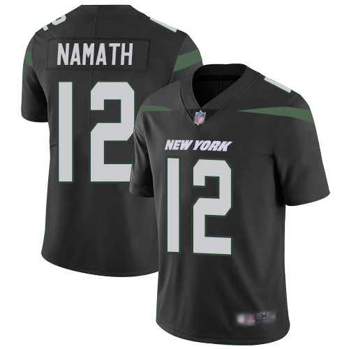 Jets #12 Joe Namath Black Alternate Men's Stitched Vapor Untouchable Limited Jersey cheap jerseys for sale - CheapJerseys.Shop