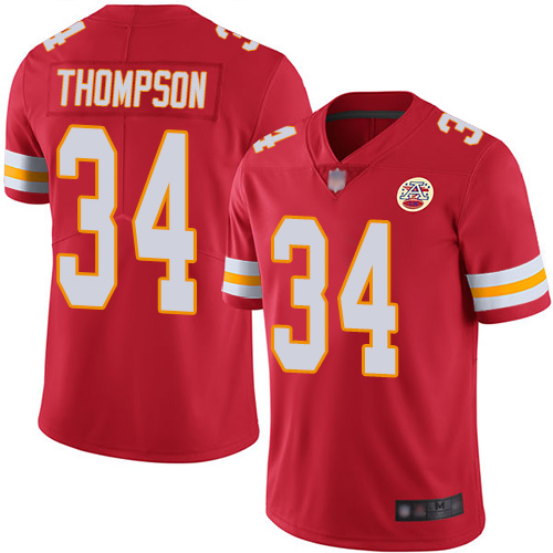 Kansas City Chiefs #34 Darwin Thompson Red Team Color Men's Stitched Vapor Untouchable Limited Jersey Men's cheap jerseys for sale - CheapJerseys.Shop