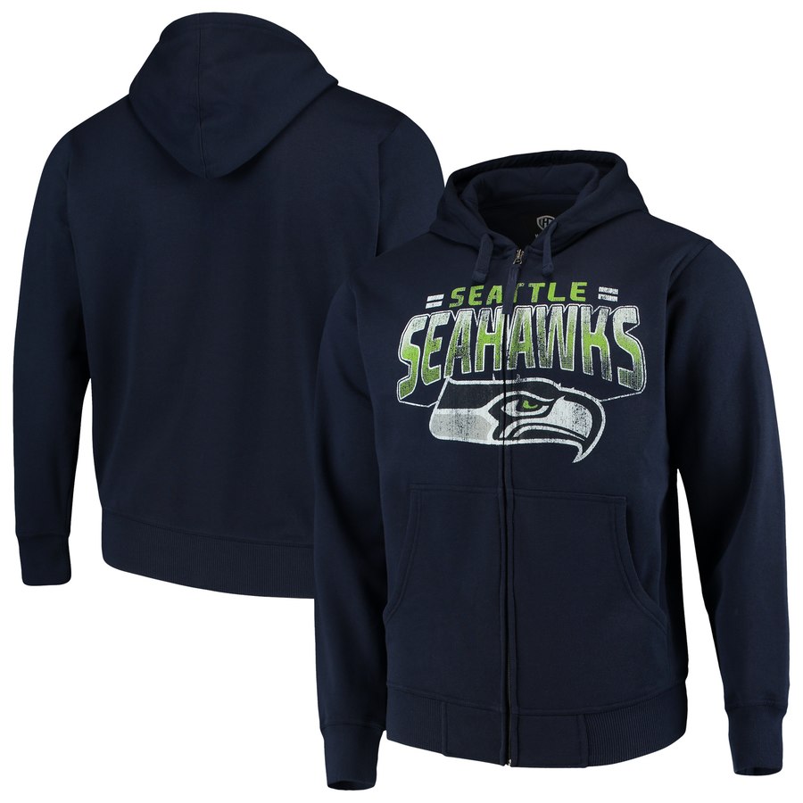 Seattle Seahawks G-III Sports By Carl Banks Perfect Season Full-Zip Hoodie College Navy cheap jerseys for sale - CheapJerseys.Shop