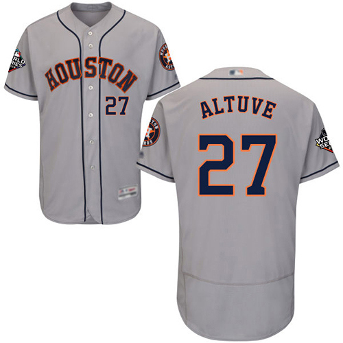 Houston Astros #27 Jose Altuve Grey Flexbase Authentic Collection 2019 World Series Bound Stitched Jersey Men's cheap jerseys for sale - CheapJerseys.Shop