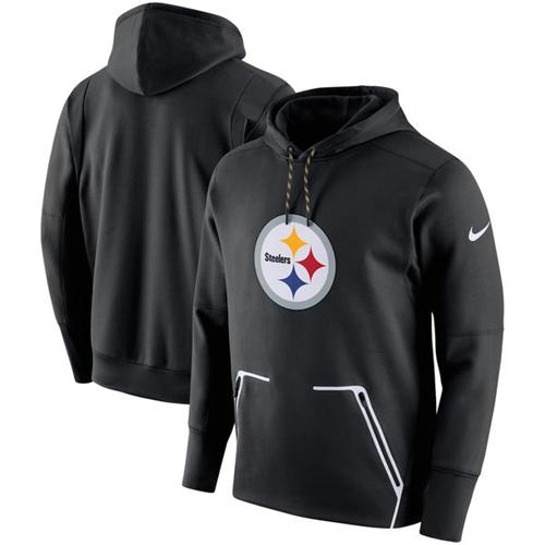 Men's Pittsburgh Steelers Black Champ Drive Vapor Speed Pullover Hoodie cheap jerseys for sale - CheapJerseys.Shop