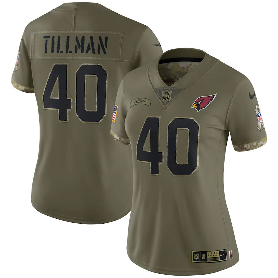 Arizona Cardinals #40 Pat Tillman Women's 2022 Salute To Service Limited Jersey - Olive cheap jerseys for sale - CheapJerseys.Shop