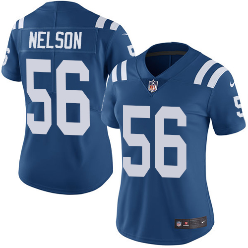 Colts #56 Quenton Nelson Royal Blue Team Color Women's Stitched Vapor Untouchable Limited Jersey cheap jerseys for sale - CheapJerseys.Shop