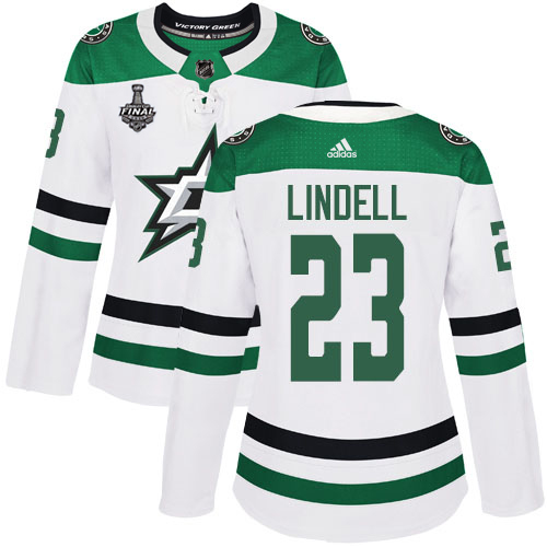Dallas Stars #23 Esa Lindell White Road Authentic Women's 2020 Stanley Cup Final Stitched Jersey Womens cheap jerseys for sale - CheapJerseys.Shop