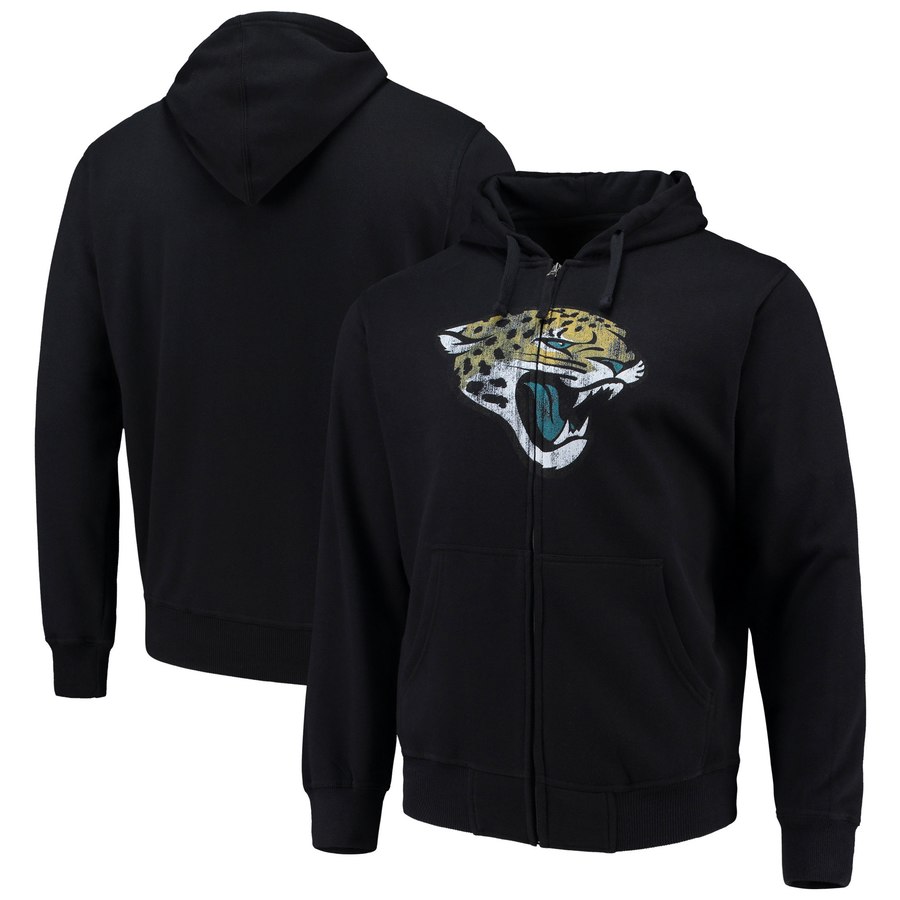 Jacksonville Jaguars G-III Sports By Carl Banks Primary Logo Full-Zip Hoodie Black cheap jerseys for sale - CheapJerseys.Shop
