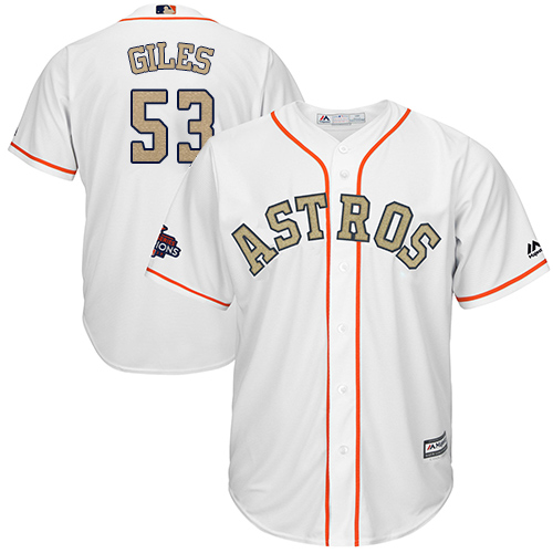 Houston Astros #53 Ken Giles White 2018 Gold Program Cool Base Stitched Jersey Men's cheap jerseys for sale - CheapJerseys.Shop
