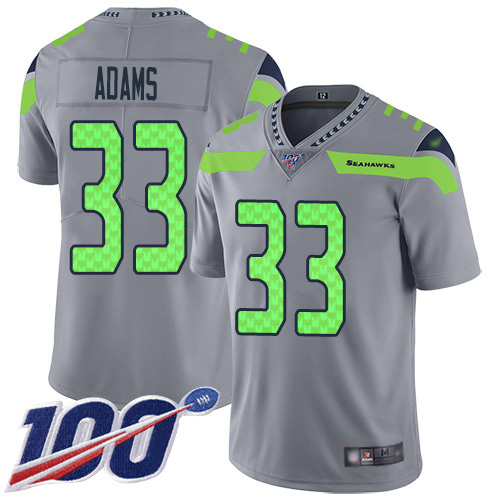 Seahawks #33 Jamal Adams Gray Men's Stitched Limited Inverted Legend 100th Season Jersey cheap jerseys for sale - CheapJerseys.Shop