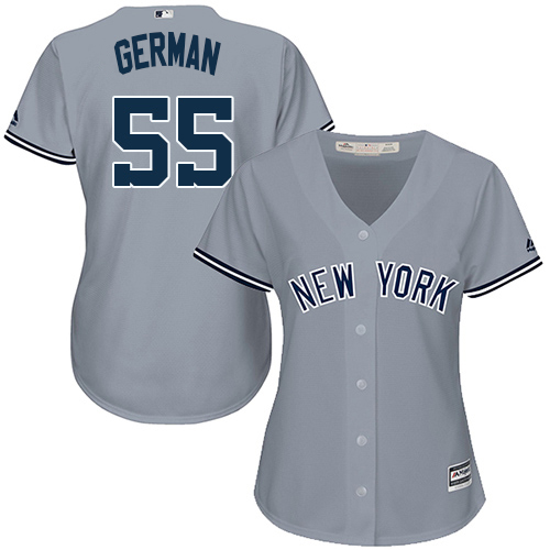 New York Yankees #55 Domingo German Grey Road Women's Stitched Jersey Womens cheap jerseys for sale - CheapJerseys.Shop