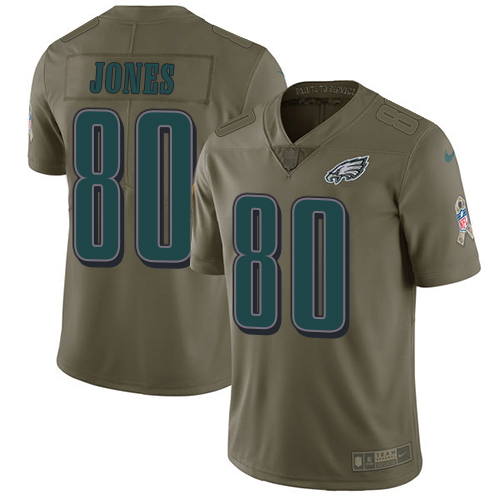 Eagles #80 Julio Jones Olive Youth Stitched Limited 2017 Salute To Service Jersey cheap jerseys for sale - CheapJerseys.Shop