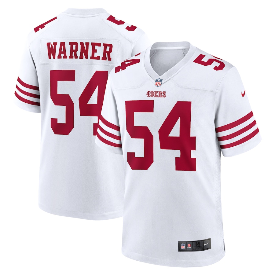 San Francisco 49ers #54 Fred Warner Men's 2022 Player Game Jersey - White cheap jerseys for sale - CheapJerseys.Shop