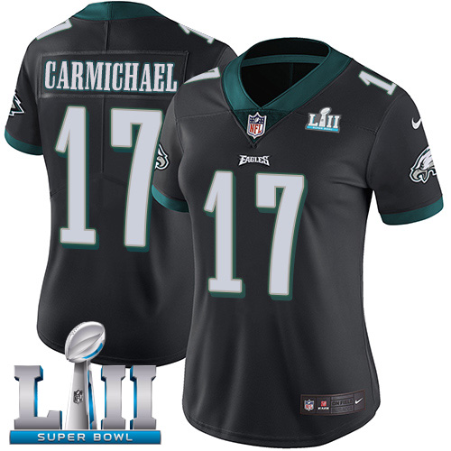 Philadelphia Eagles #17 Harold Carmichael Black Alternate Super Bowl LII Women's Stitched Vapor Untouchable Limited Jersey Womens cheap jerseys for sale - CheapJerseys.Shop