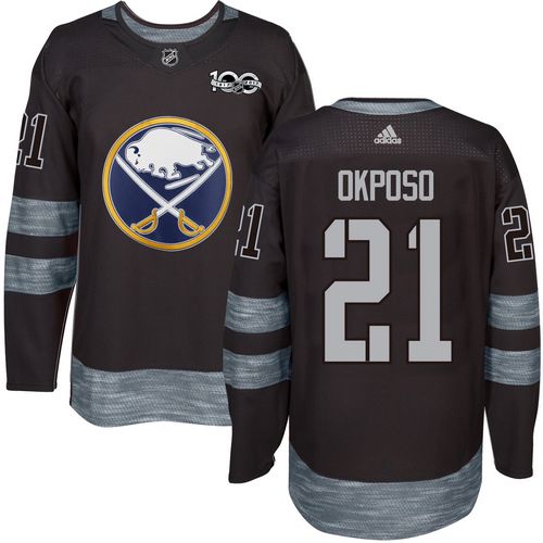 Buffalo Sabres #21 Kyle Okposo Black 1917-2017 100th Anniversary Stitched Jersey Men's cheap jerseys for sale - CheapJerseys.Shop
