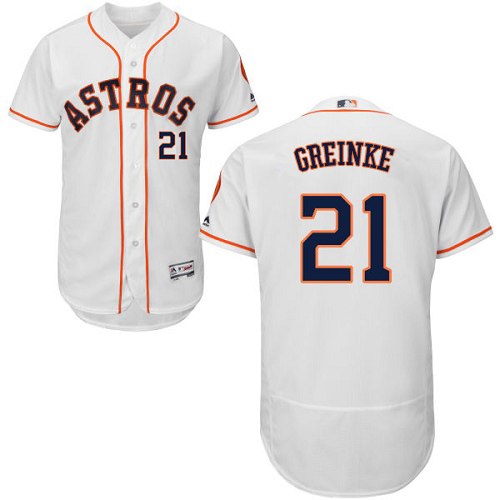 Houston Astros #21 Zack Greinke White Flexbase Authentic Collection Stitched Jersey Men's cheap jerseys for sale - CheapJerseys.Shop