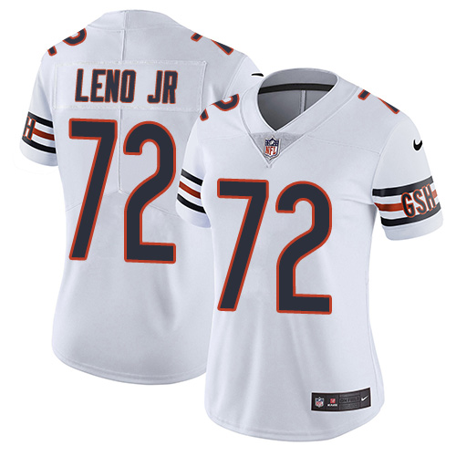 Chicago Bears #72 Charles Leno Jr White Women's Stitched Vapor Untouchable Limited Jersey Womens cheap jerseys for sale - CheapJerseys.Shop