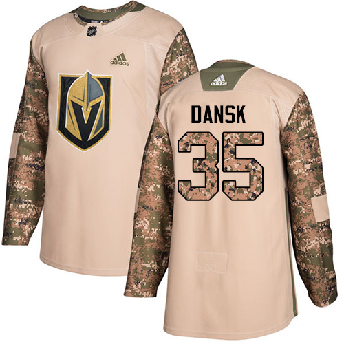 Golden Vegas Golden Knights #35 Oscar Dansk Camo Authentic 2017 Veterans Day Stitched Youth Jersey Youth cheap jerseys for sale - CheapJerseys.Shop