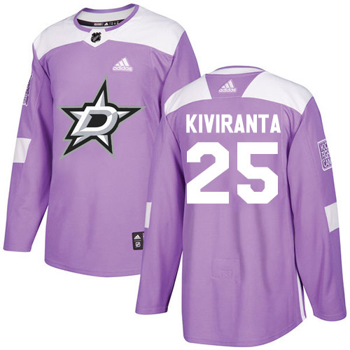 Dallas Stars #25 Joel Kiviranta Purple Authentic Fights Cancer Stitched Jersey Men's cheap jerseys for sale - CheapJerseys.Shop