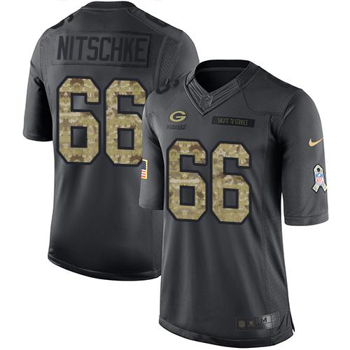 Green Bay Packers #66 Ray Nitschke Black Youth Stitched Limited 2016 Salute to Service Jersey Youth cheap jerseys for sale - CheapJerseys.Shop
