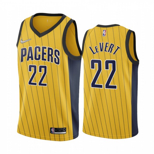 Indiana Indiana Pacers #22 Caris LeVert Gold Youth Swingman 2020-21 Earned Edition Jersey Youth cheap jerseys for sale - CheapJerseys.Shop