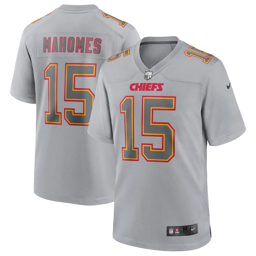Kansas City Chiefs #15 Patrick Mahomes Men's Gray Atmosphere Fashion Game Jersey cheap jerseys for sale - CheapJerseys.Shop