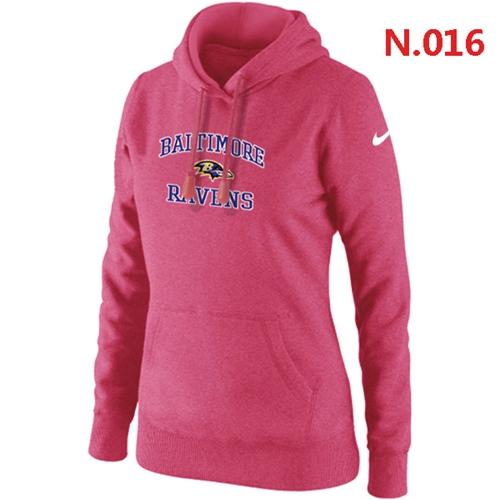 Women's Baltimore Ravens Heart & Soul Pullover Hoodie Pink cheap jerseys for sale - CheapJerseys.Shop