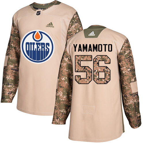 Edmonton Oilers #56 Kailer Yamamoto Camo Authentic 2017 Veterans Day Stitched Jersey Men's cheap jerseys for sale - CheapJerseys.Shop
